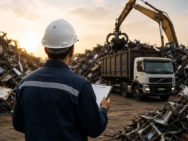 Collection of scrap iron